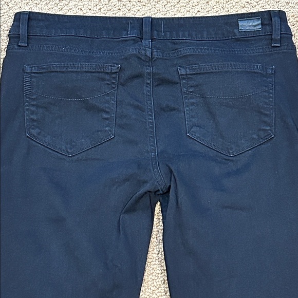 Paige Skyline Skinny Mid Rise Jeans size 32 Black Ink - Picture 15 of 16